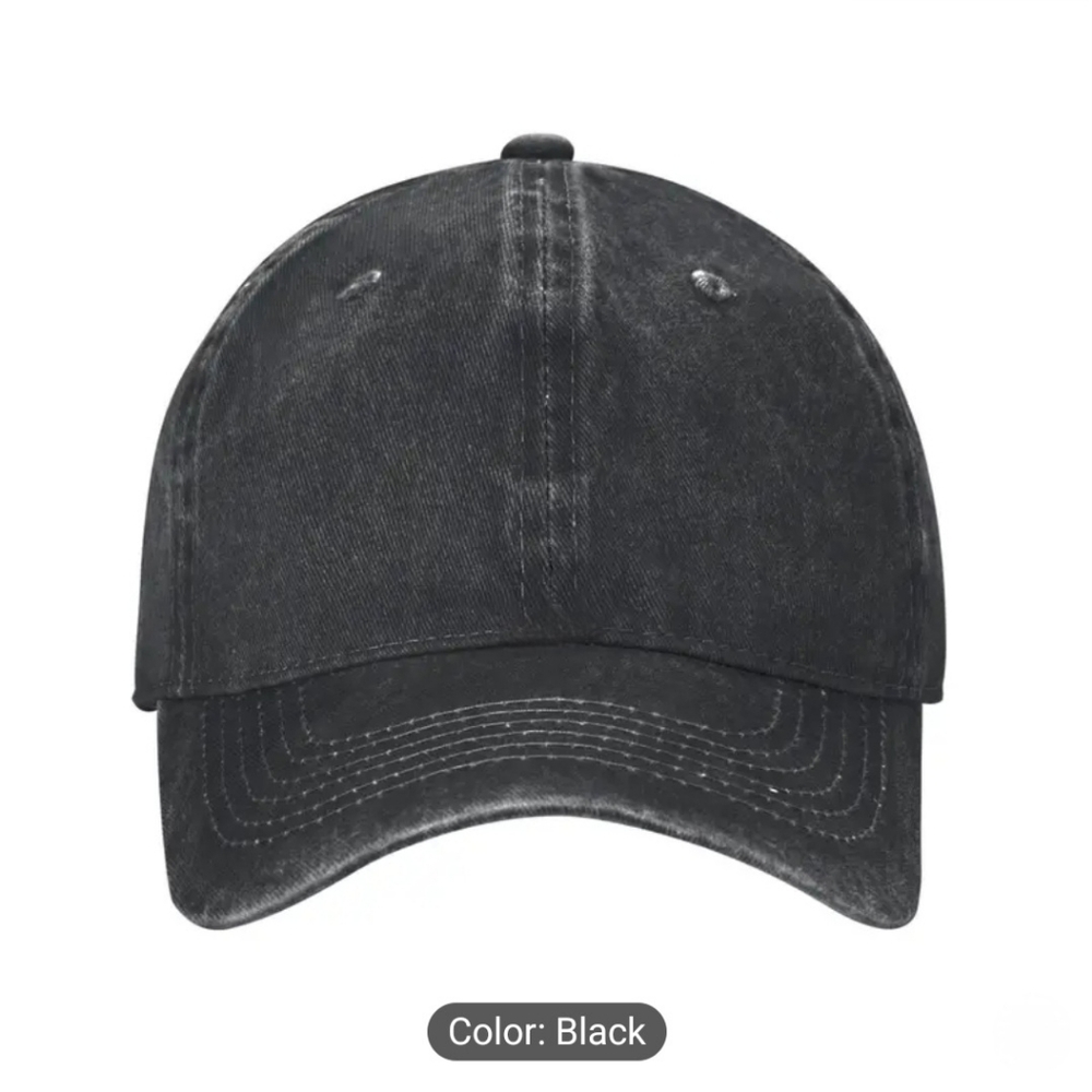 BASEBALL CAP Unisex Black Believe Cross Printed - Picture 4 of 6